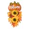 Glitzhome&#xAE; 22.5&#x22; Fall Metal Pumpkin &#x26; Sunflower Wall D&#xE9;cor